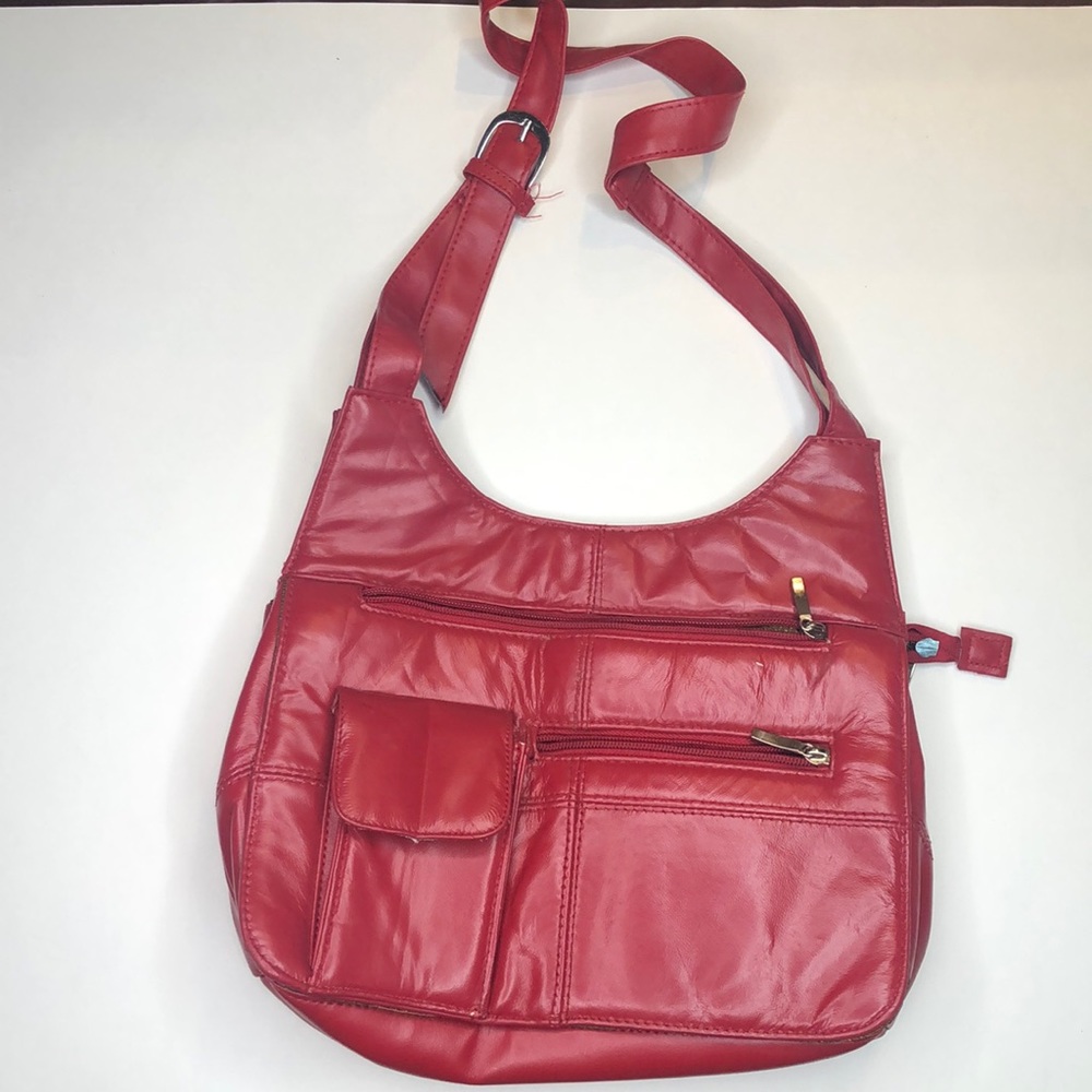 Beautiful red purse and Black White pursue